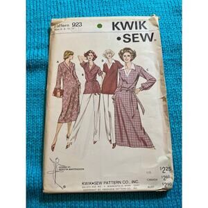 Kwik Sew 923 tunic dress 1980s pattern